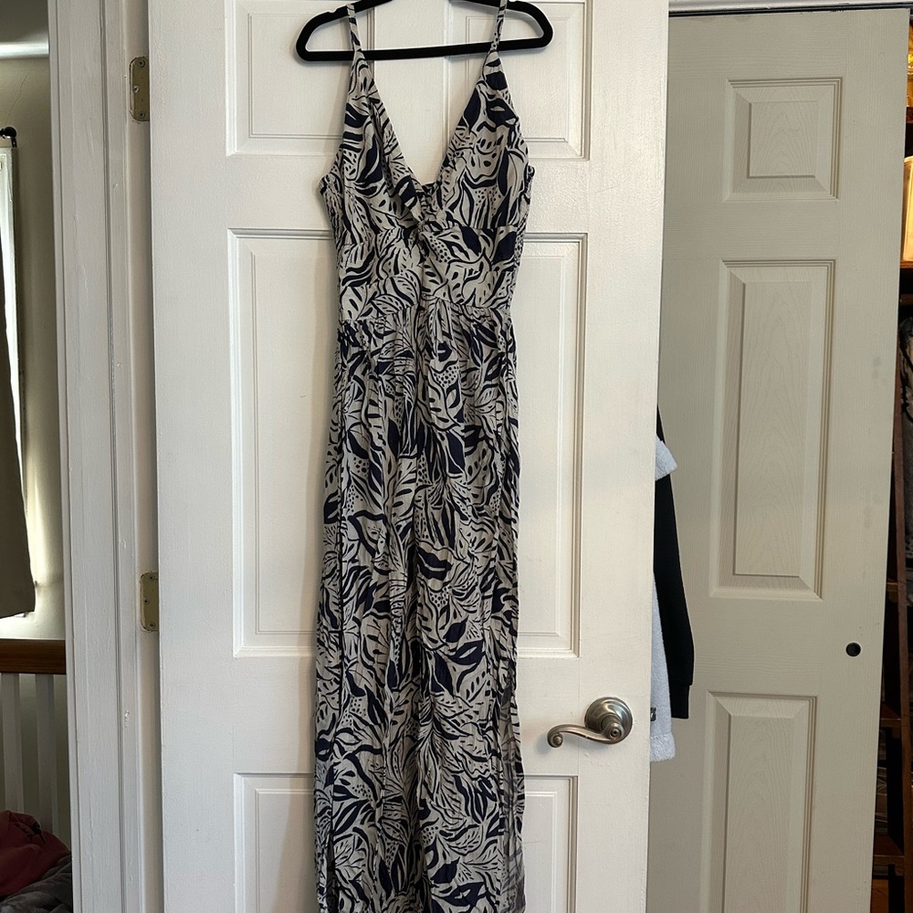 Angie Black and Cream Maxi Dress